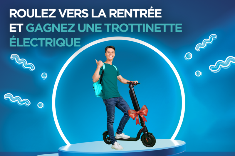 Roulez vers la rentée et gagnez une trottinette électrique